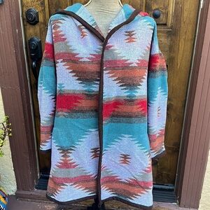 Southwest Style Blanket Jacket, S/M